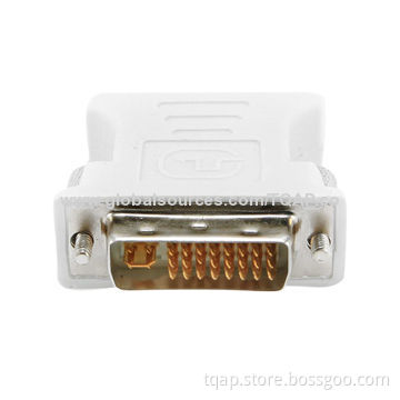 Male to VGA 15-pin HD (3-row) Female DVI-A Adapter with Strong Plastic Case